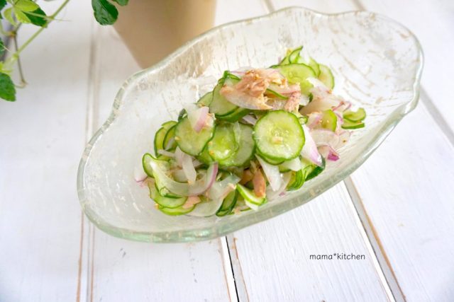 きゅうりとツナのすし酢和え