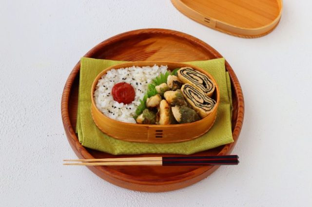 2品弁当の詰め方プロセス