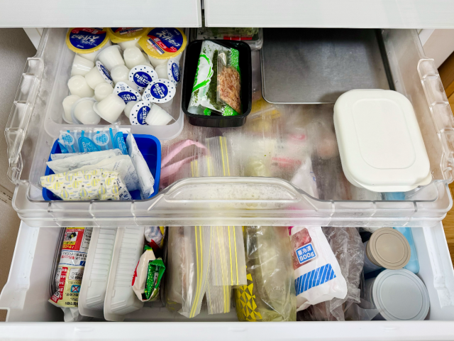 パンパンの冷凍庫