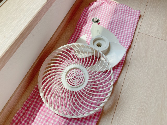 掃除した扇風機