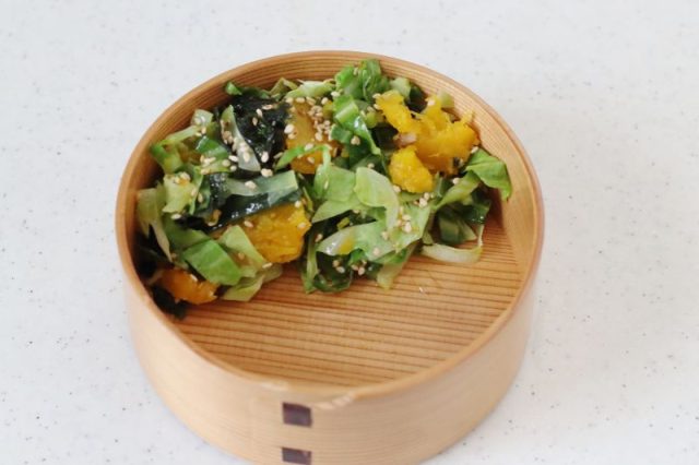 2品弁当の詰め方プロセス