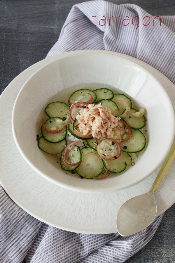 冷やしサラダ茶漬け