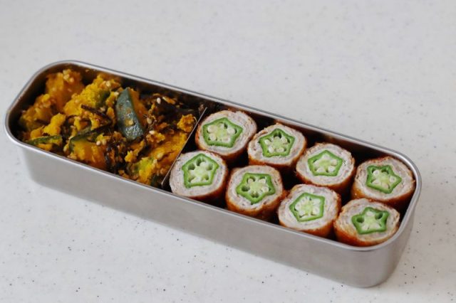 2品弁当の詰め方プロセス