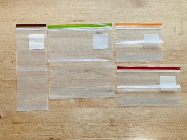 フリーザーバッグ