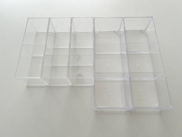 セリア クリアケース 仕切り3ハーフトレー