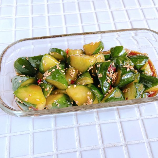 きゅうりの豆板醤漬け