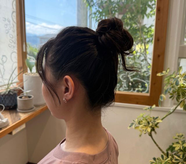 お団子ヘア