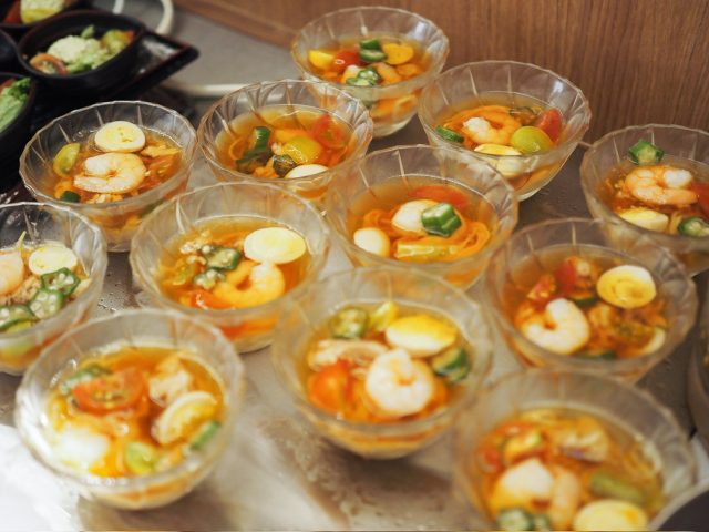 そうめんのゼリー寄せ