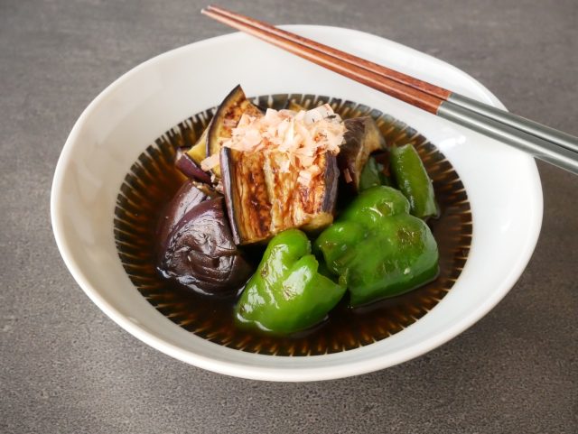 なすとピーマンの焼き浸し