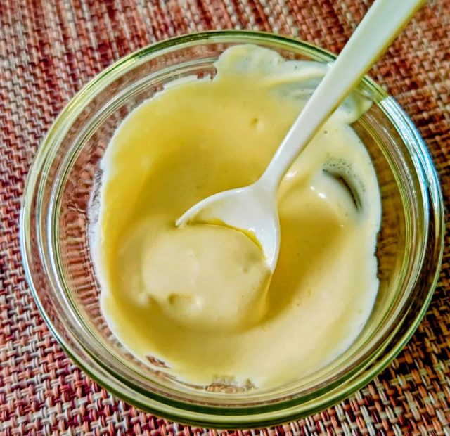 ウフマヨの仕上げ