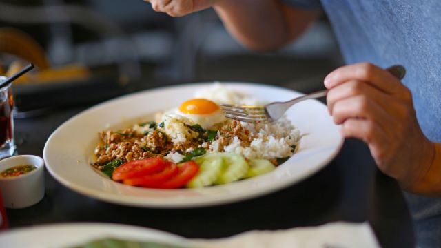 ワンプレートの食事