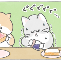 【四コマ漫画】優しいおしばの意外な一面にドキッ！“ギャップ萌え”な朝のひとコマ