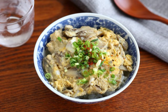 マイタケの卵とじ