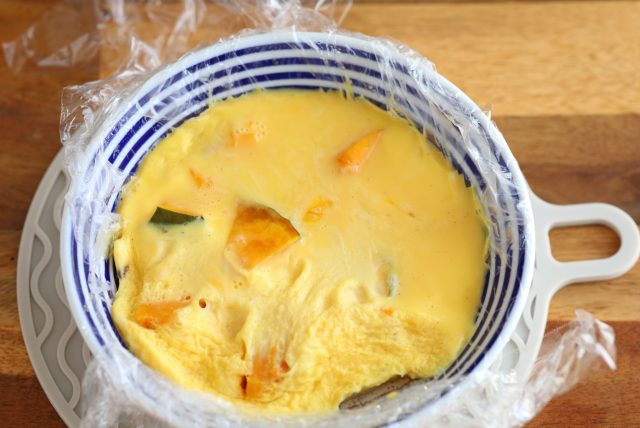 かぼちゃスープ 半熟状態