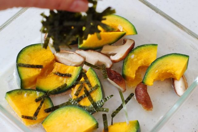 かぼちゃの海苔バター