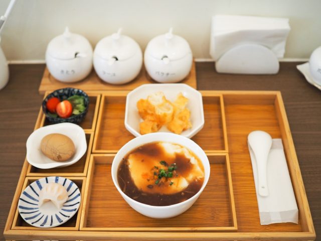 大門駅 豆早点 豆腐セット