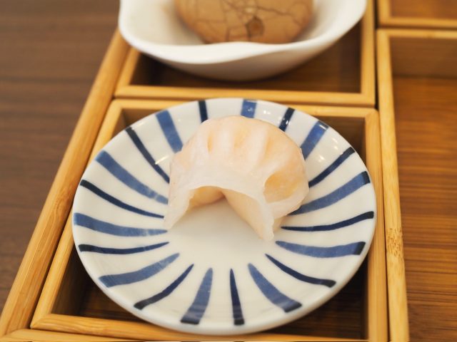 大門駅 豆早点 豆腐スープセット 海老餃子