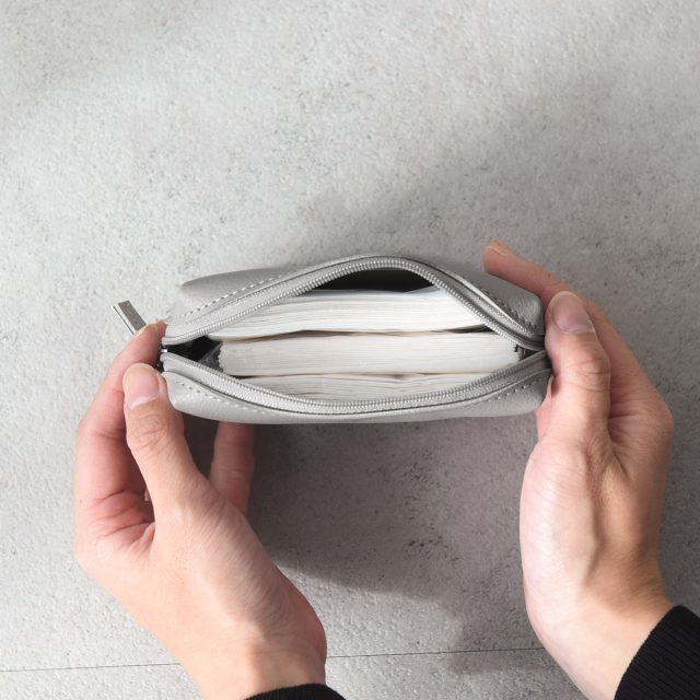 ポケットティッシュが3つ入る フェイクレザー ティッシュケース