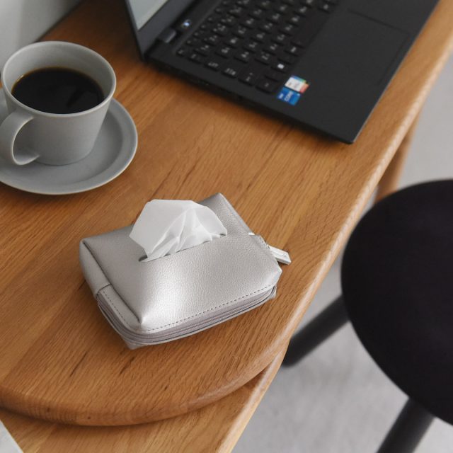 ポケットティッシュが3つ入る フェイクレザー ティッシュケース