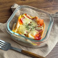  レンジで簡単！お手軽「食パンキッシュ風」レシピ
