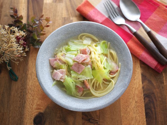 白菜とベーコン