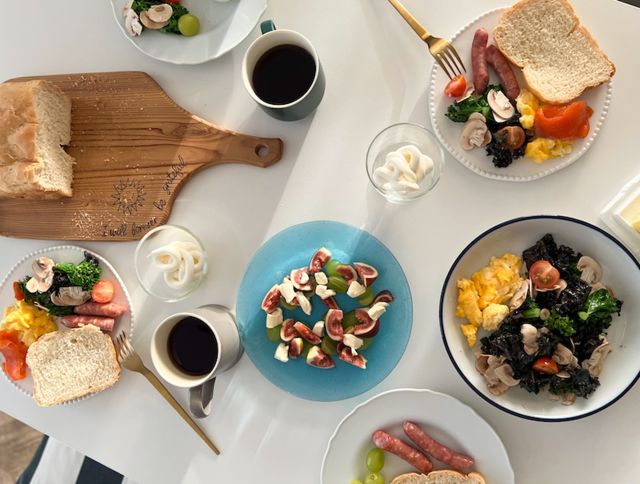 彩り豊かな朝ごはん