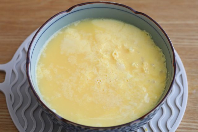 加熱直後の雑炊