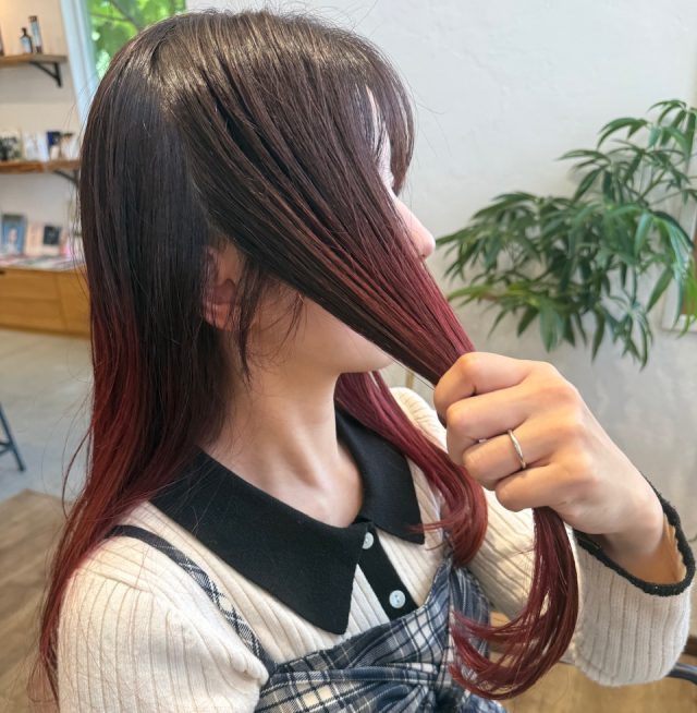 サイドの髪を持つ