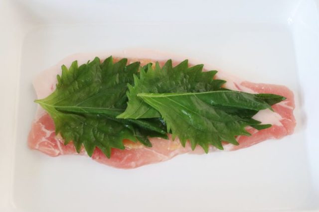 豚肉と大葉