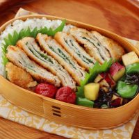 朝15分で豪華見え！「大葉みそのミルフィーユカツ」「さつまいもとピーマンの塩昆布バター」2品弁当