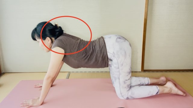 悪い姿勢 肩甲骨の間が陥没