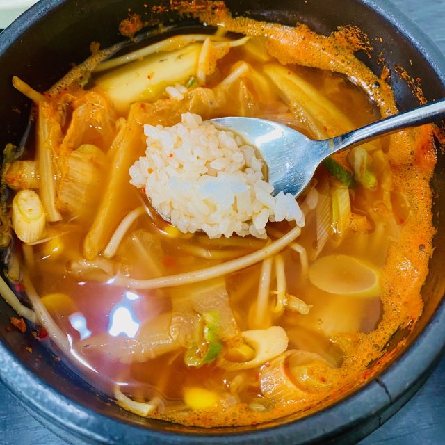 もやしクッパとご飯