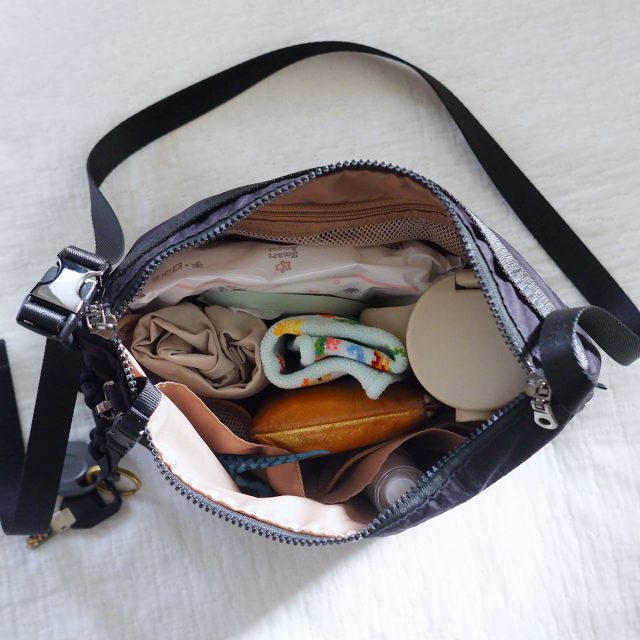 bon moment すっきり見えて整頓上手 着脱らくらく 軽量 ハンドル付きミニショルダー