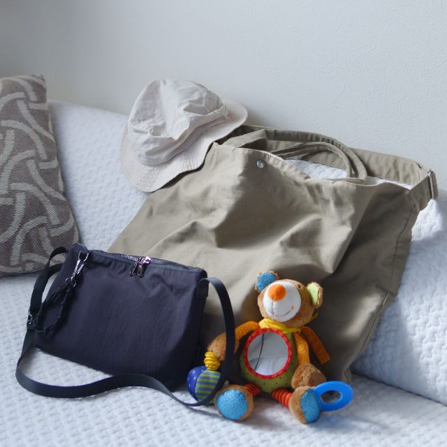 bon moment すっきり見えて整頓上手 着脱らくらく 軽量 ハンドル付きミニショルダー