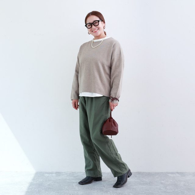 ニットのコーディネート