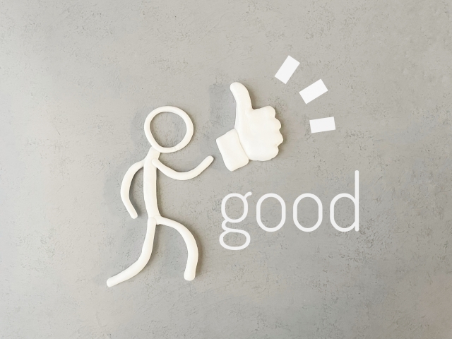 GOOD！と褒めているイメージ