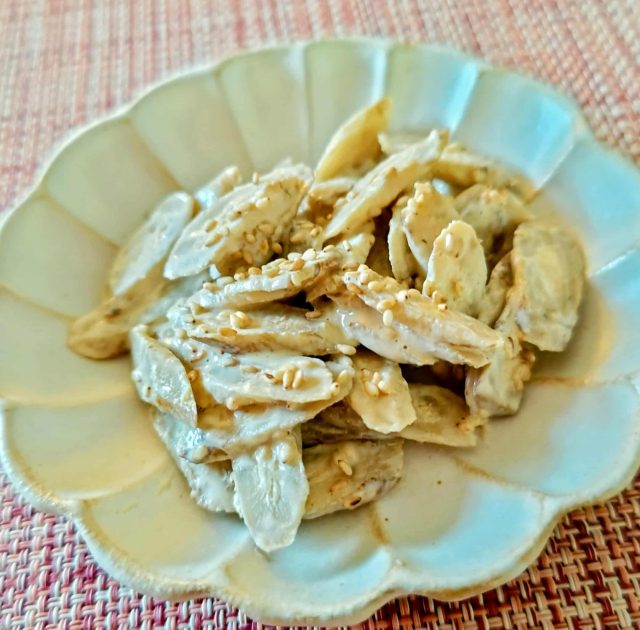 レンジでごぼうのサラダ