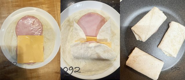 トルティーヤの包み方