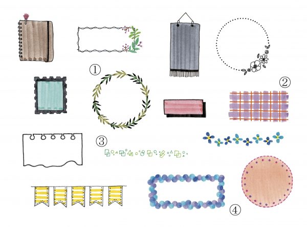 手書きのフレーム