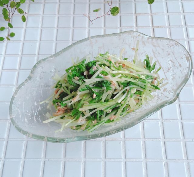 水菜のツナ和え