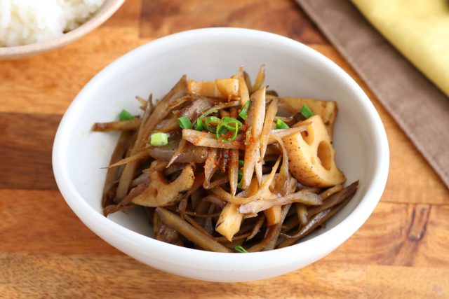 ごぼうとれんこんのきんぴら