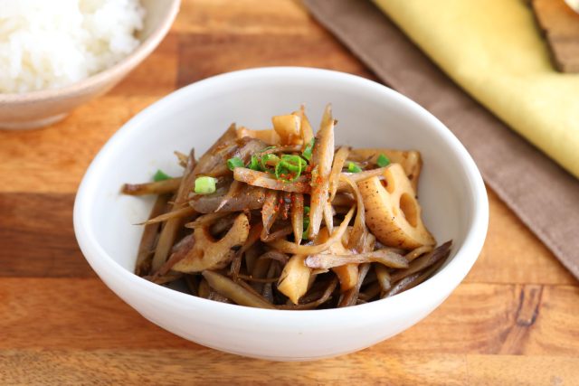 ごぼうとれんこんのきんぴら