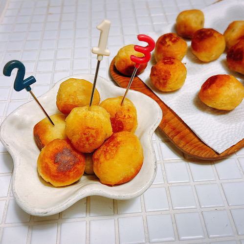 さつまいもの揚げボール