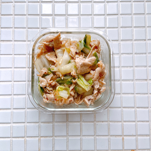 豚肉と白菜のとろみ中華炒め