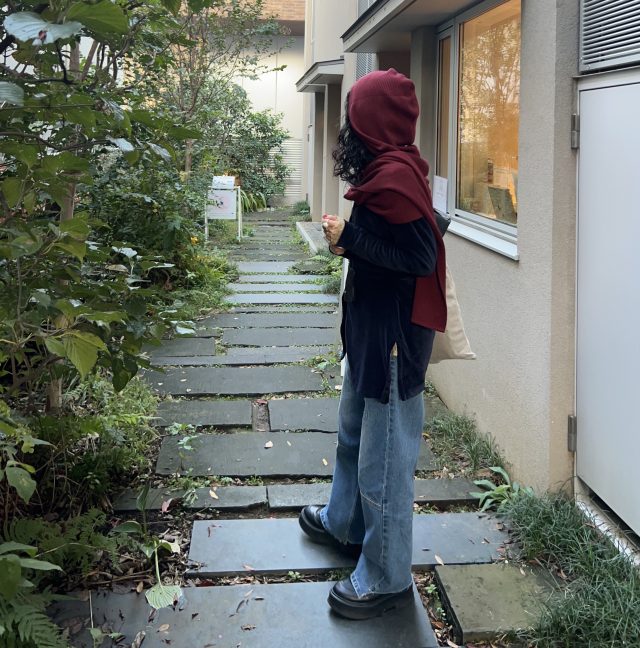 頭巻き巻きコーディネート