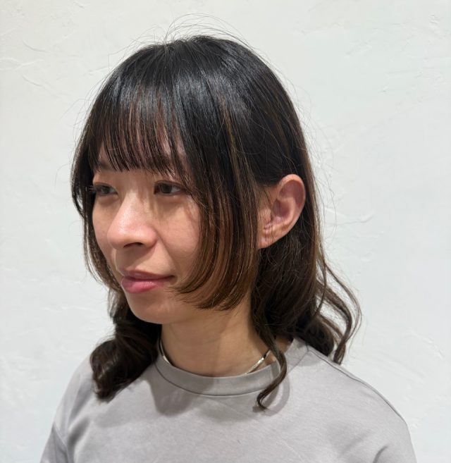 顔周りにレイヤーを入れる