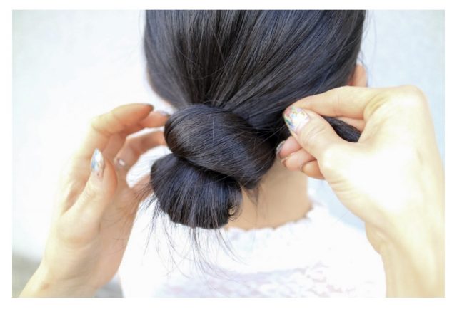 ロングさん向けまとめ髪