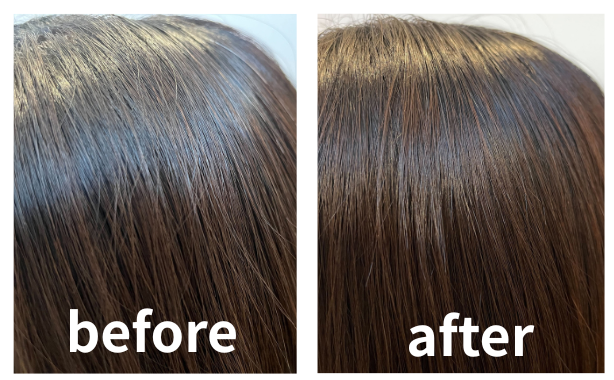 uruotte(ウルオッテ) リタッチヘアマスカラ使用例