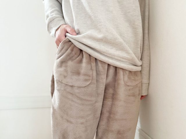 軽くてあったかい はく毛布 ルームパンツ