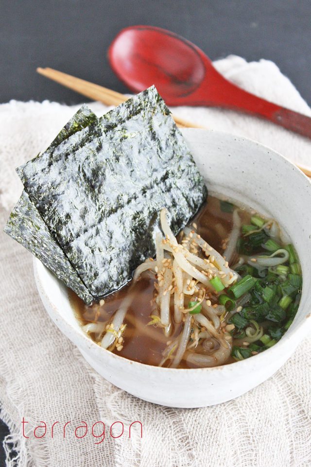 ラーメン風もやしスープ